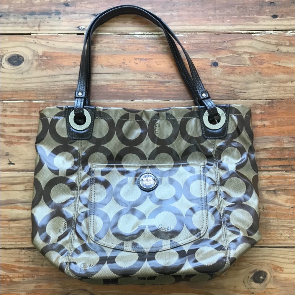 Coach Brown Leather Hobo Bag